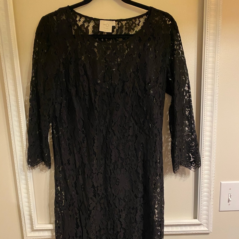 HD in Paris black lace shift